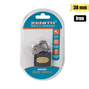 Padlock Zenith Iron 38mm Carded