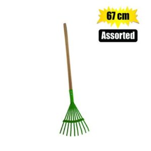 Garden Kids Leaf Rake 67cm Assorted