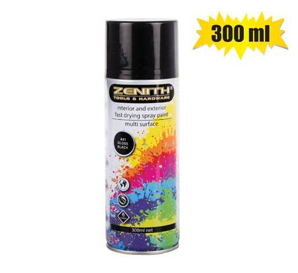 Spray-paint Zenith 300ml Net Gl-black