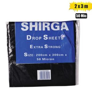 Painting Drop-sheet 2 x 3-metre 50-mic Black