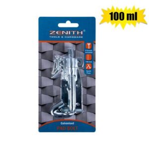 Pad-bolt Galv 100mm & Screws Zenith