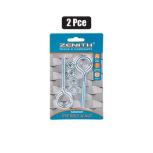 Eye-bolt & Nut Galv 100 x 7.9mm 2-piece