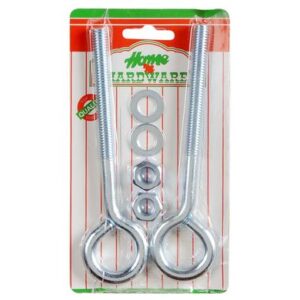 Eye-bolt & Nut Galv 150 x 10.0mm 2-piece