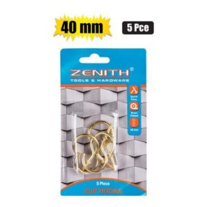 Cup-hooks Brass-plastic 40mm 5-piece Zenith