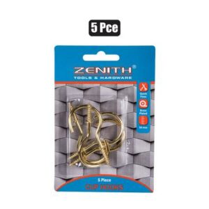 Cup-hooks Brass-plastic 50mm 5-piece Zenith
