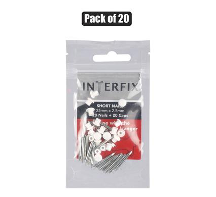 Interfix Picture-hanger Nails & Caps 25mm pack-20