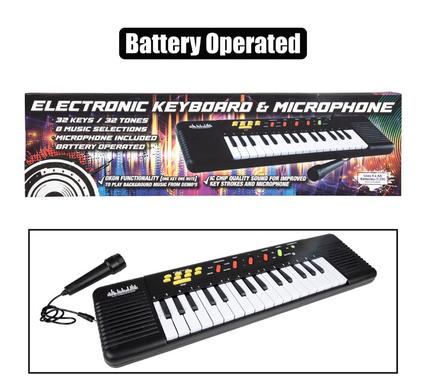 Musical Keyboard Electronic with Mic 32 Key