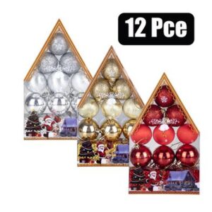 Christmas Baubles 16-piece Assorted