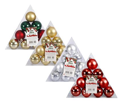 Christmas Baubles Pyramid 10-piece 5cm