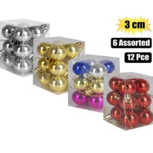 Christmas Baubles 12-piece 3cm