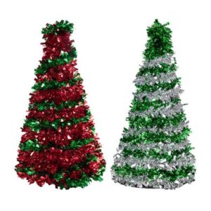 Christmas Tree 50cm Tinsel Assorted