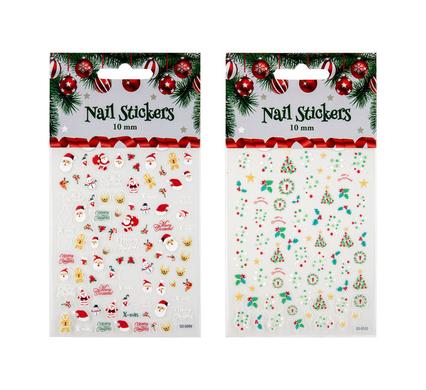 Christmas Dress Up Nail Stickers 5 - 10mm Ea