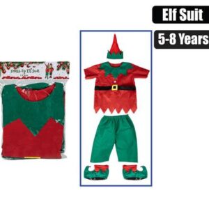 Christmas Dress Up Elf Suit 5-8yrs