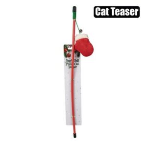 Christmas Pet Jingle Bell Plush Cat Teaser