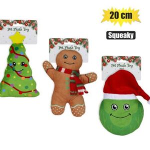 Christmas Pet Plush Toy 20cm – Assorted