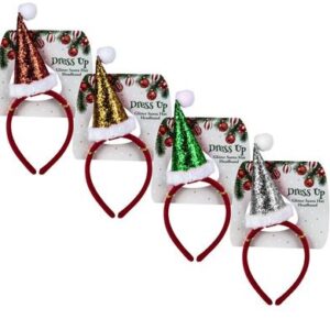 Christmas Dress Up Headband Glitter 26cm