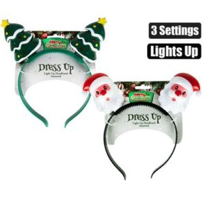 Christmas Dress Up Light Up Headband Assorted