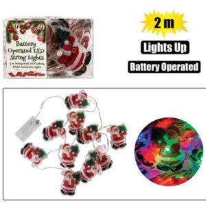 Christmas Lights Battery-operated in 10led 2m Santas