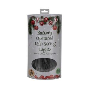 Christmas Lights Battery-operated in 80 LED 8m Warm White