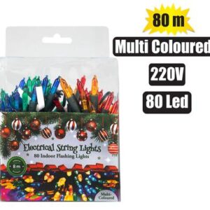Christmas Lights 220v in 80 LED 8m Multicolor