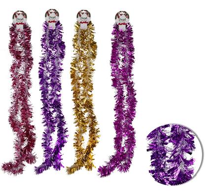 Christmas Garland Tinsel 8cmx 2m Two-tone