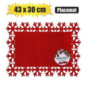 Christmas Placement Felt 43 x 30cm