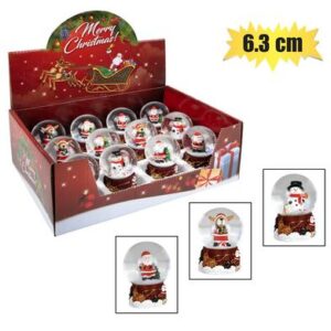 Christmas Snow Globe 6.3cm – Assorted