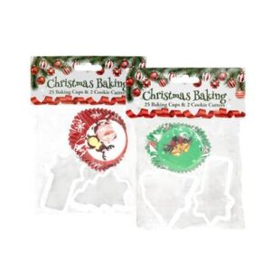 Christmas Baking Cookie Cutters & Baking Cups