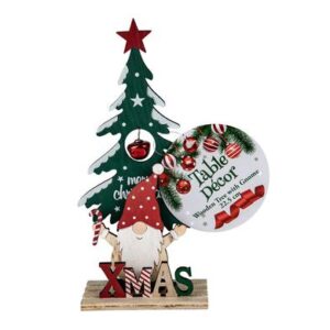 Christmas Wooden Tree and Gonk 22cm