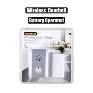 Zenith Electrical Wireless Doorbell with 16 Melodies Battery-operated