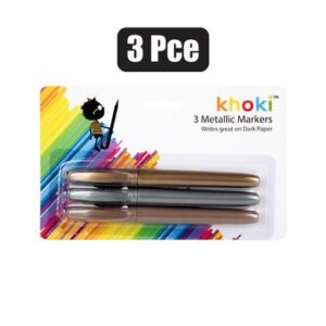 Khoki Marker Metallic 3-piece Gold/silver/bronze