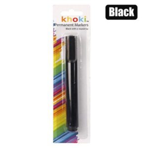 Khoki Marker Permanent Round Tip Black