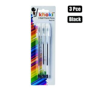 Khoki Pen Ball Point 3-piece Black