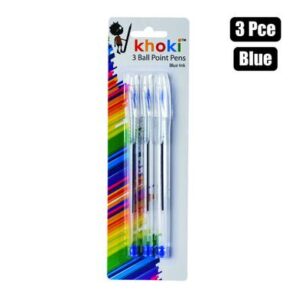 Khoki Pen Ball Point 3-piece Blue