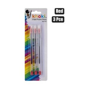Khoki Pen Ball Point 3-piece Red