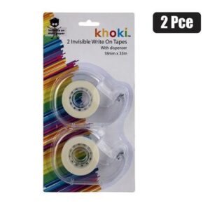 Khoki Tape Adhesive Invisible 2pk