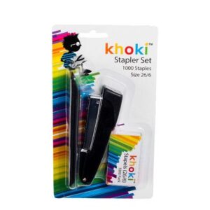 Khoki Stationery Stapler Set Mtl with Staples