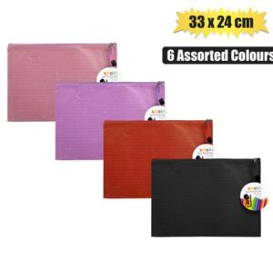 Khoki Pencil Case/file Pocket Satin 33.5 x 24cm