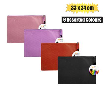 Khoki Pencil Case/file Pocket Satin 33.5 x 24cm