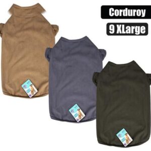 Petmall Pet Dog Shirt Corduroy- 9x Large