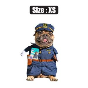 Petmall Pet Dog Novelty Clothing Police-xs