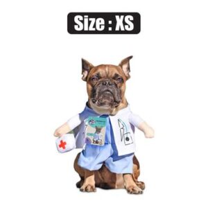Petmall Pet Dog Novelty Clothing Doctor-xs