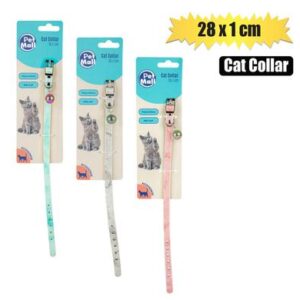 Petmall Pet Cat Collar with Ball 28 x 1cm Assorted