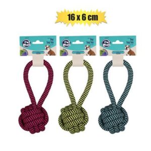 Petmall Pet Dog Tug Toy String with Ball 16 x 6cm