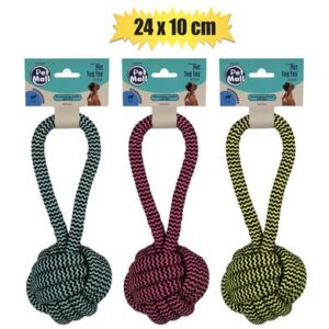 Petmall Pet Dog Tug Toy String with Ball 24 x 10cm