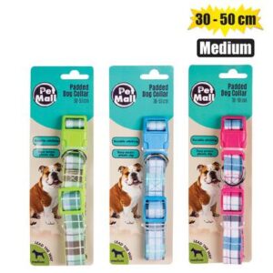 Petmall Pet Dog Collar Tartan 30-50cm Medium
