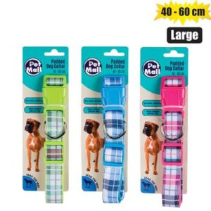 Petmall Pet Dog Collar Tartan 40-60cm Large