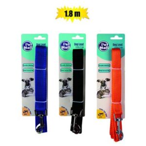 Petmall Pet Dog-lead Nylon -color 23 x 1800mm – Assorted
