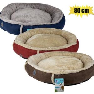 Petmall Pet Bed Fleece Round 80cm Furry Centre