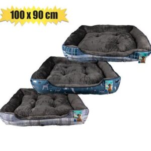 Petmall Pet Bed Rectangle 100 x 90cm Designs – Assorted